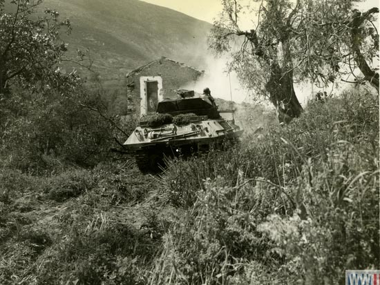 French Moroccan Mountain Troops in a Tank Destroyer