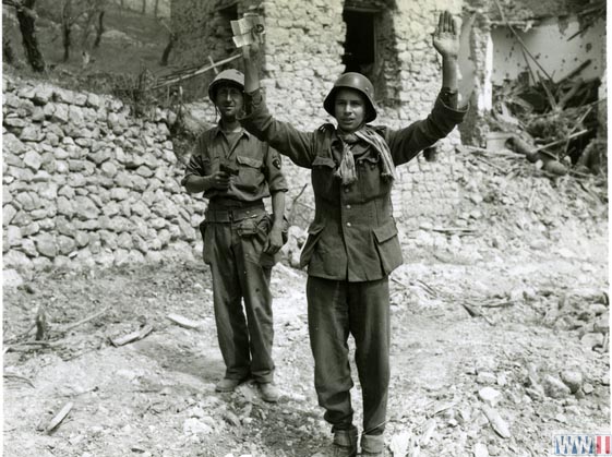 Moroccan soldier with captured German