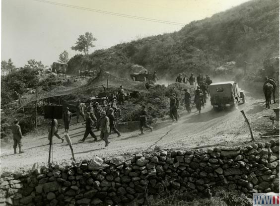 German POWs being driven