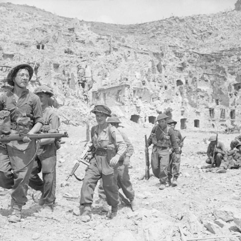 Entering the Ruins of Cassino