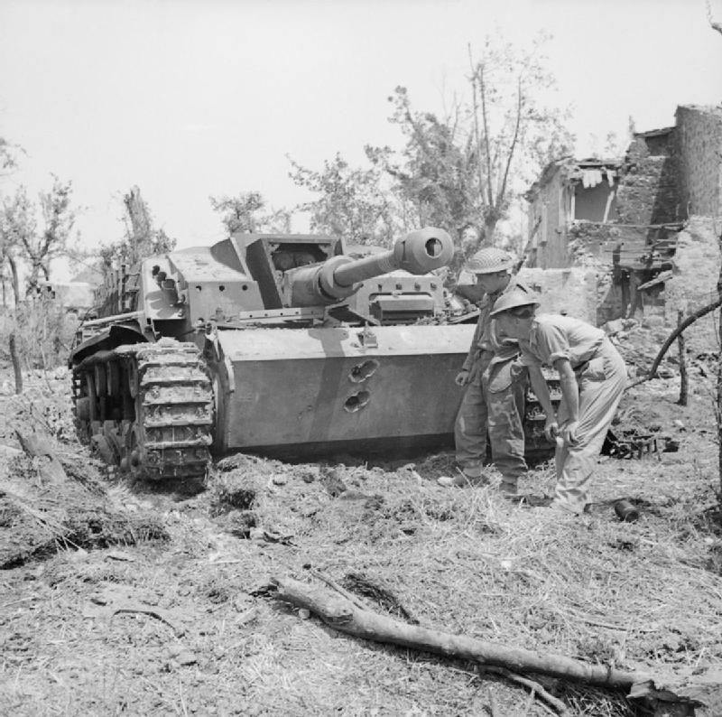 A Knocked-out German <i>StuG III</i> Assault Gun