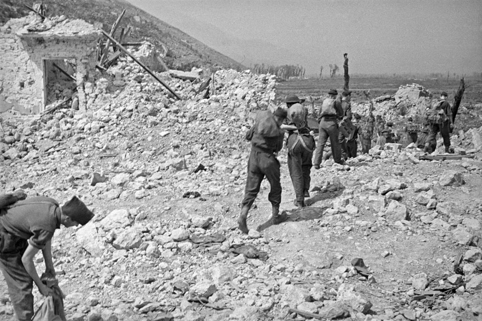 Passing through the Ruins of Cassino