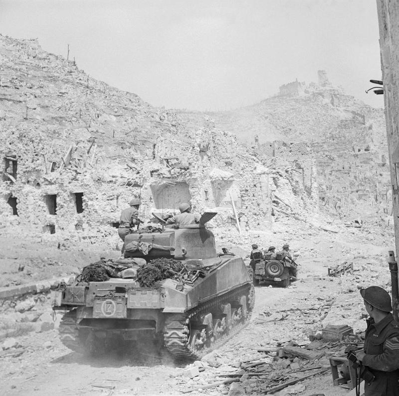 Entering the Ruins of Cassino