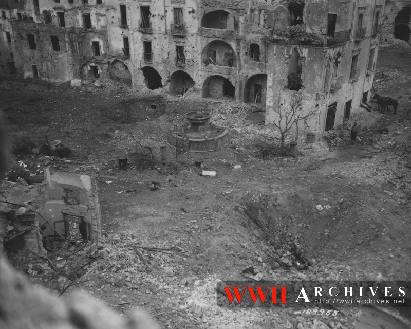 Damage in Cassino