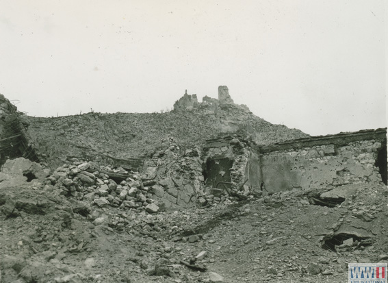 Destroyed German pill box