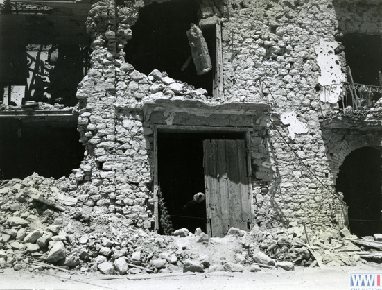 German Artillery Weapon in Castelforte, Italy