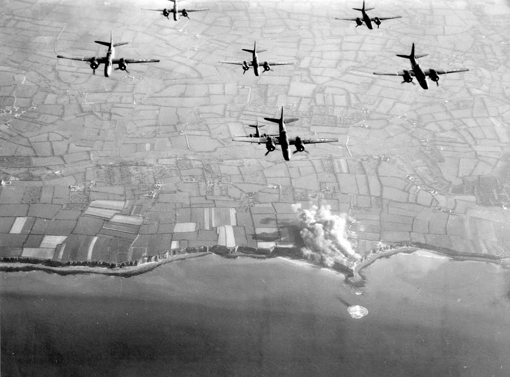 9th Air Force A-20s Return to the Pointe du Hoc Coastal Battery