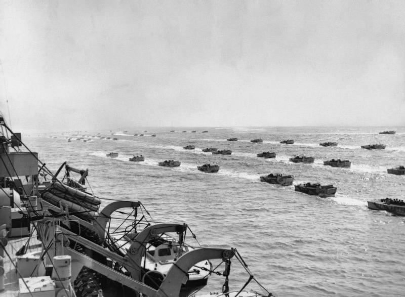 Landing Craft During Invasion Exercises