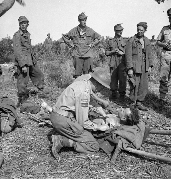 Talking with a Wounded German Soldier