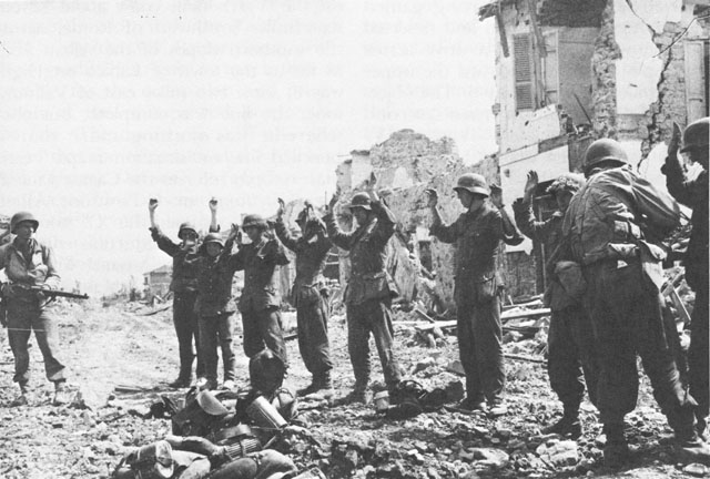 German prisoners of war at Cisterna