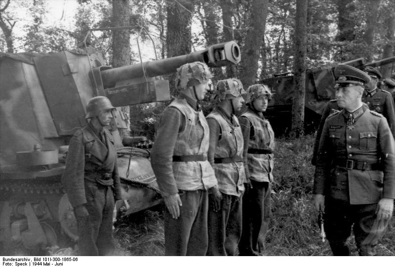 Rommel Inspecting a <i>Panzer</i> Division