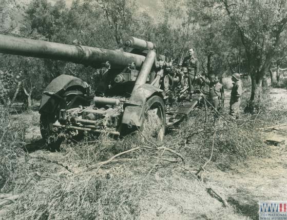 Undamaged German artillery weapon