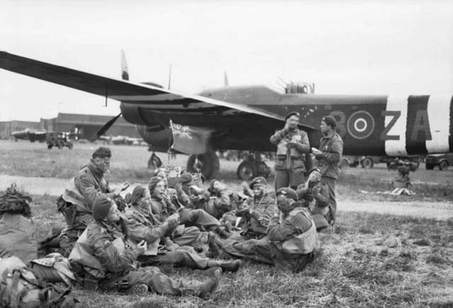 Paratroops Waiting to Board