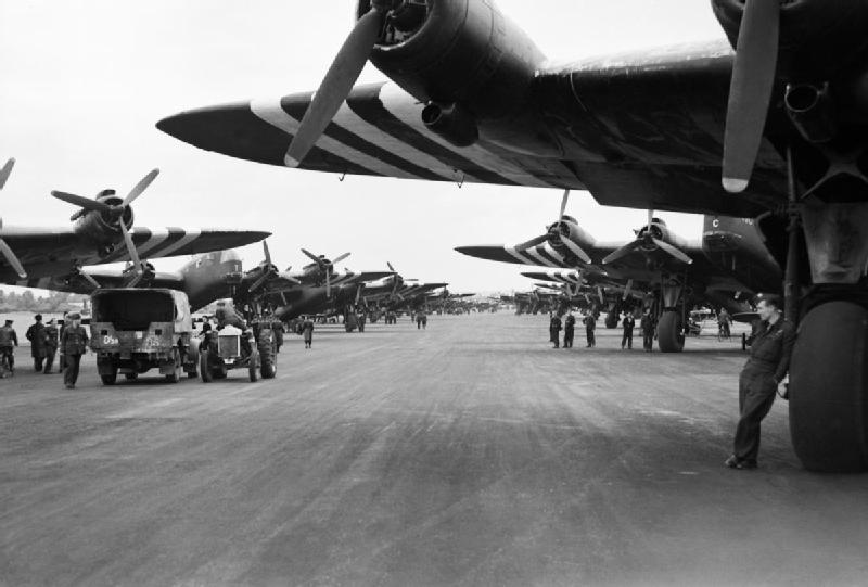 Aircraft Lining the Runway at RAF Keevil