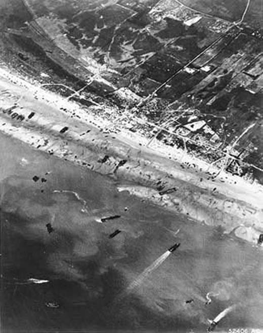 Beach Traffic From Above