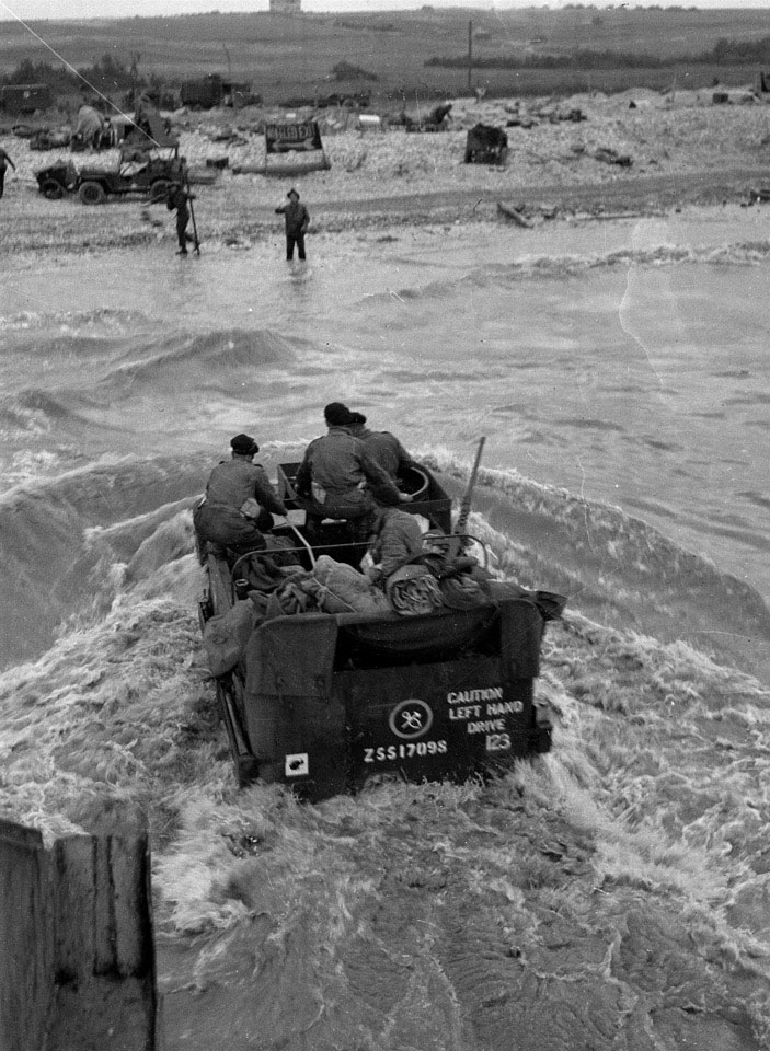 Half-track Wading Ashore