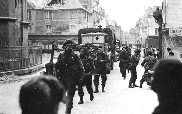 Advancing from Sword Beach