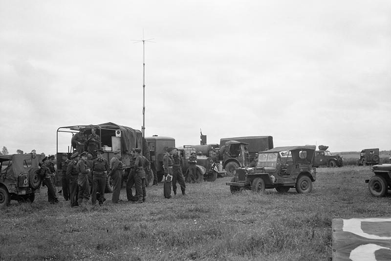 awaiting the arrival of the air wing