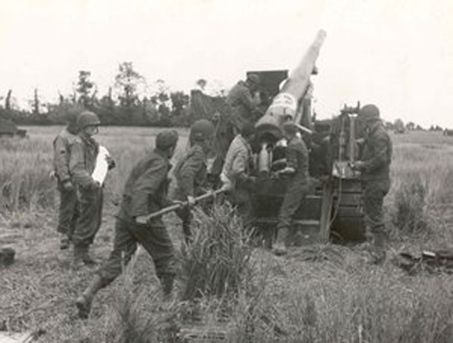 Gun Crew in Action North of Caumont