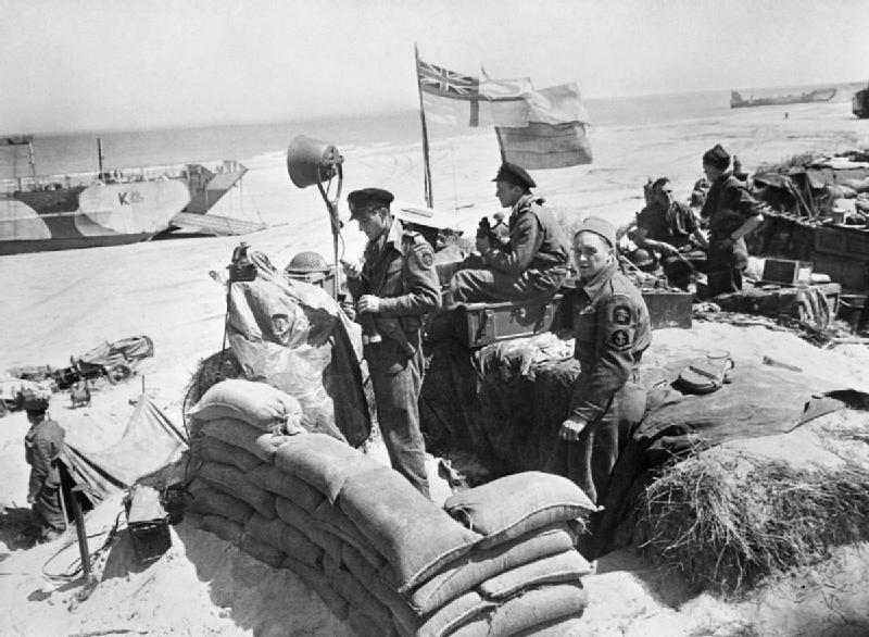 Royal Navy Beachmaster's HQ on the Beach