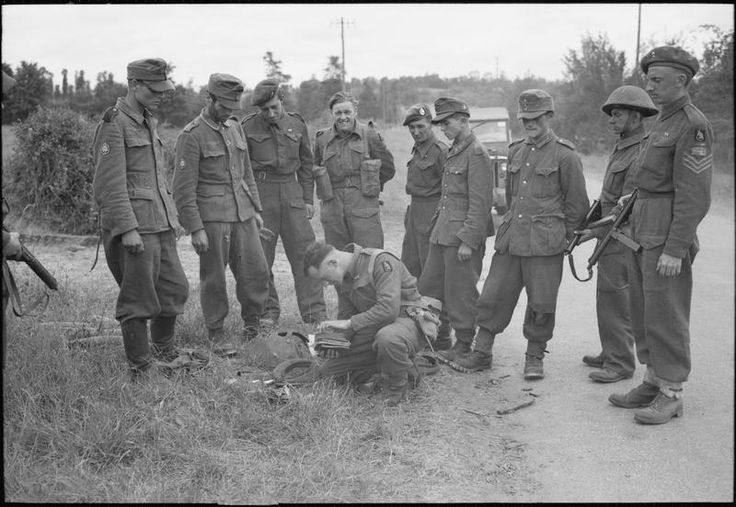 German Prisoners Being Searched