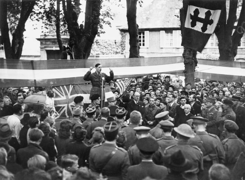 Gen de Gaulle Addressing the Citizens