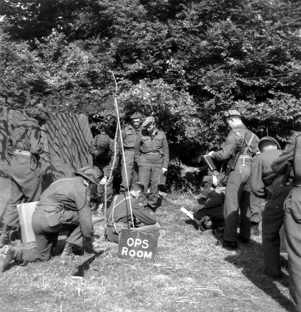 operations Room of the 7th Canadian Infantry