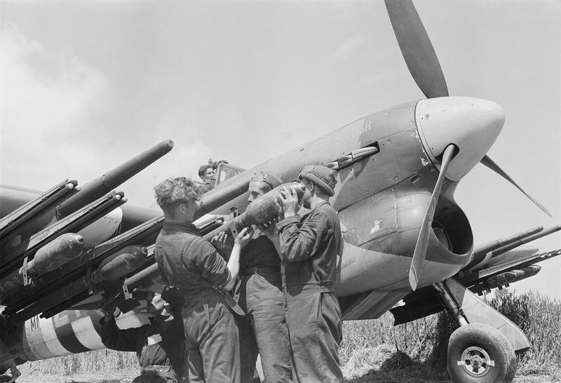 Loading Rockets onto a Typhoon