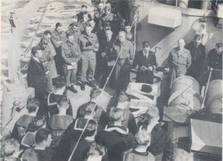 Divine Service on Board HMCS <i>Algonquin</i>