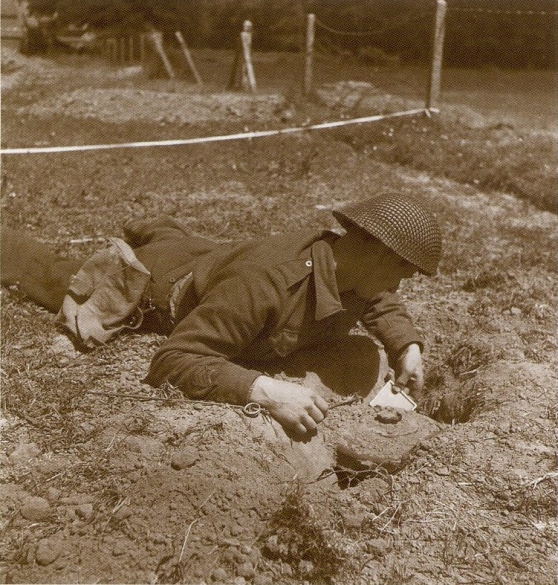 Sapper Clearing Mines