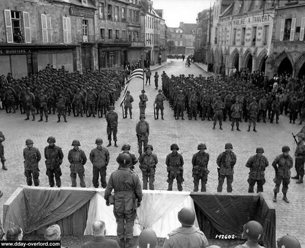 101st Airborne Division Ceremony in Carentan