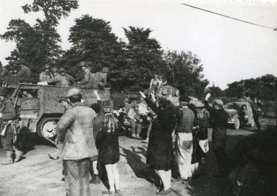 US Motorized Troops Rushing to the Battle of Cherbourg