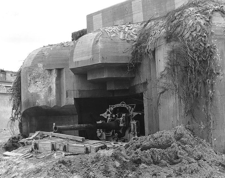 A German Gun Emplacement at Cherbourg