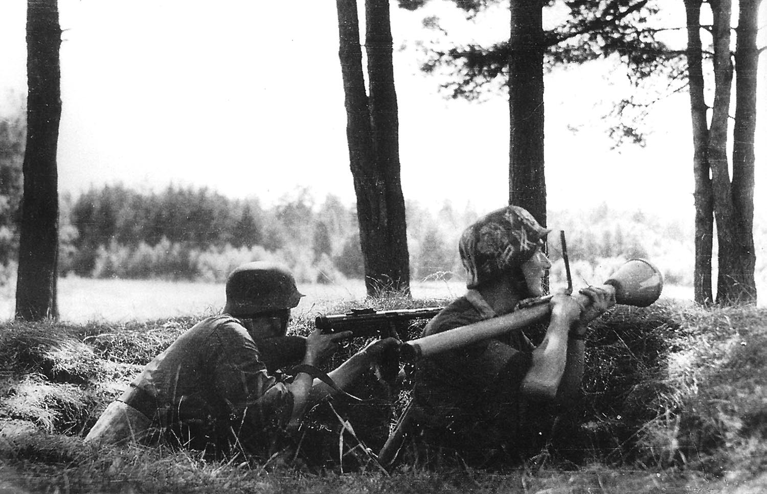 Finnish Soldiers in a Foxhole