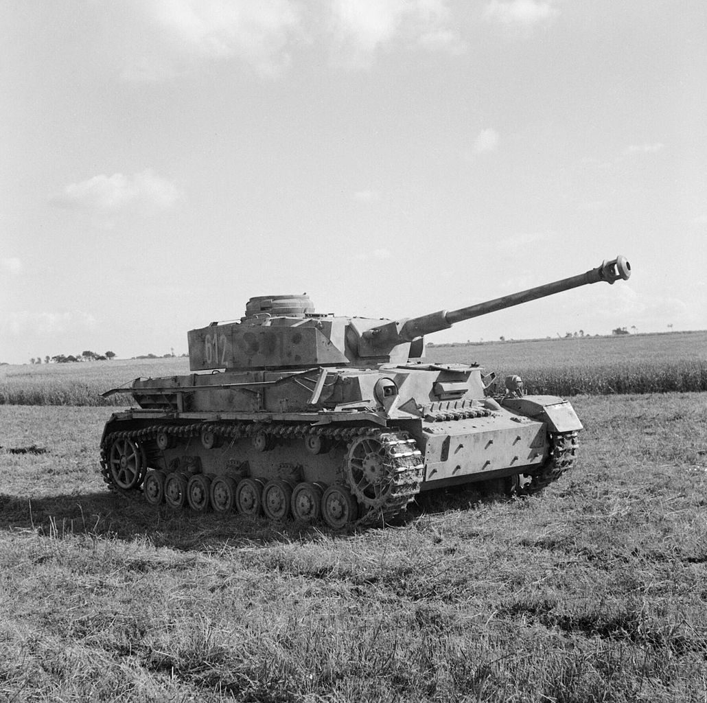 A Captured German <i>PzKpfw IV</i> Tank