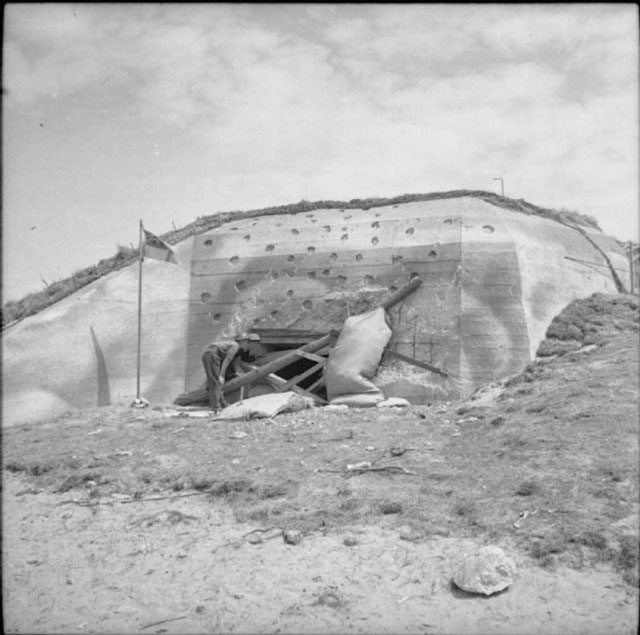 A Knocked-out German Gun Emplacement