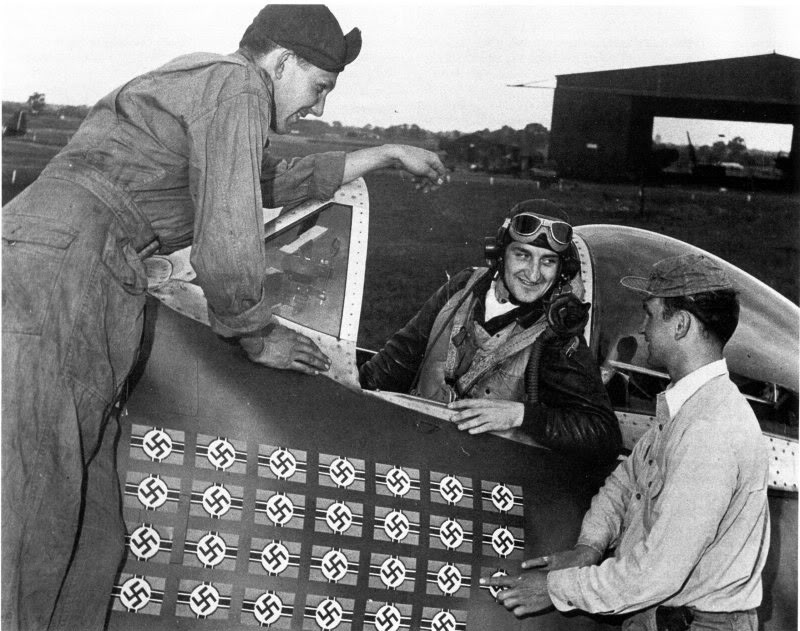 Col Francis Gabreski in His P-47D 'Thunderbolt'