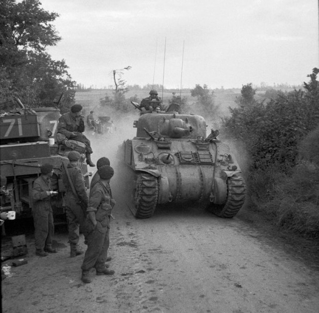 Sherman Tanks of 33rd Armored Brigade