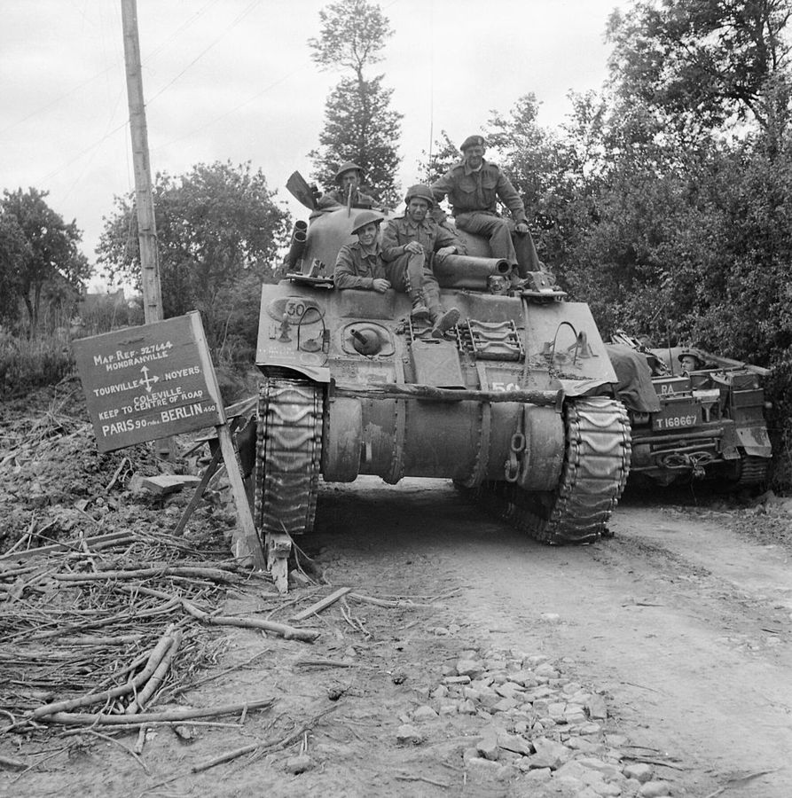 A Sherman tank of 29th Armored Brigade