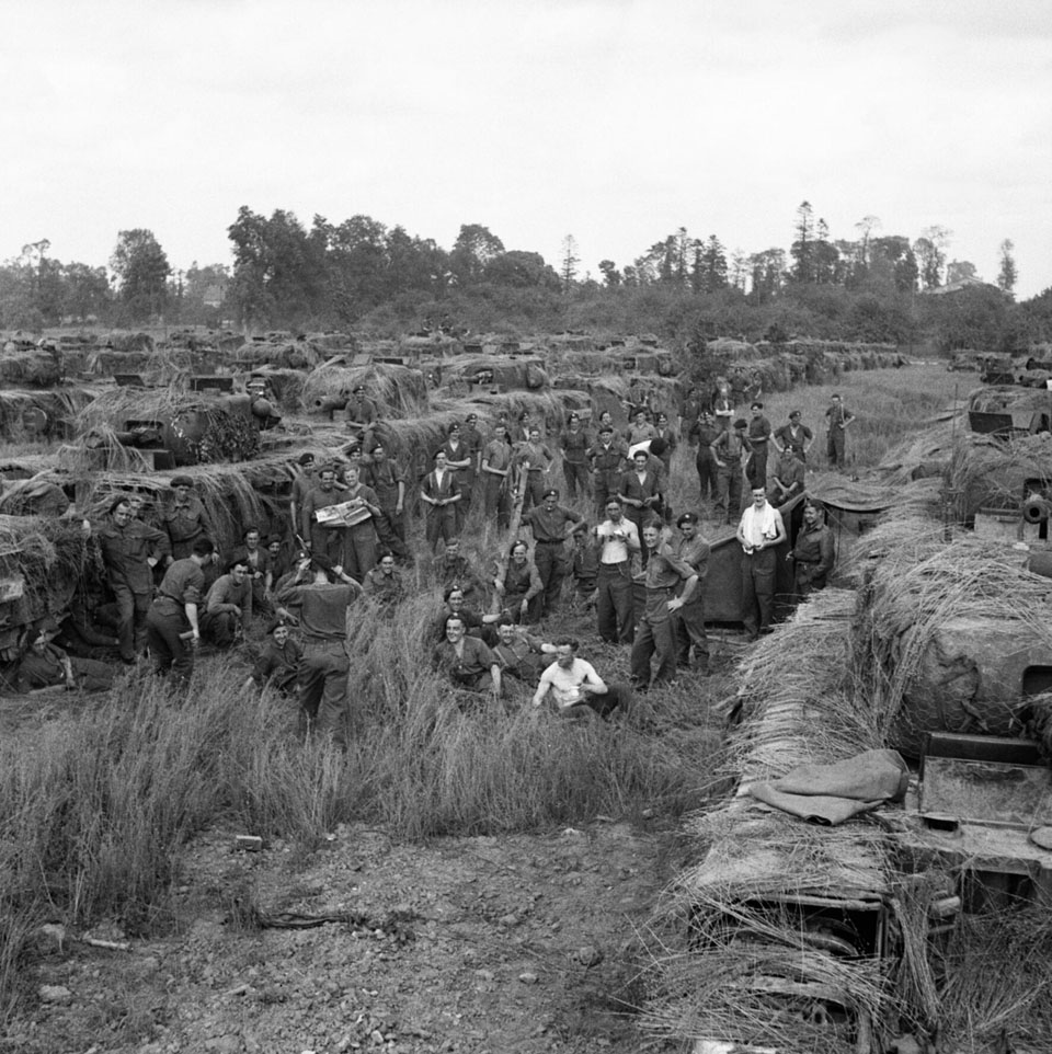 Churchill tank crews of 31st Tank Brigade