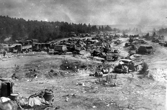 Abandoned Vehicles of the German 9th Army