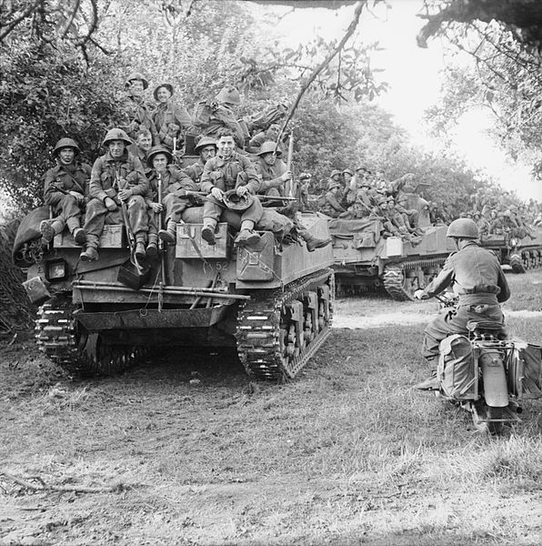 Tanks Moving Up in Operation G<small>OODWOOD</small>