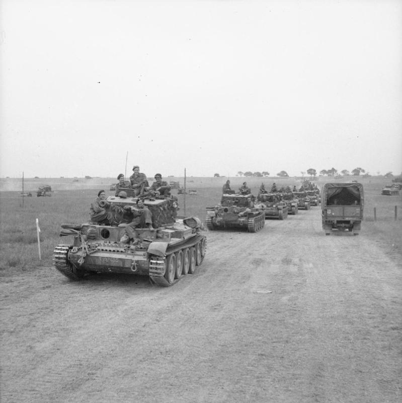 Cromwell tanks of 2nd (Armoured) Welsh Guards