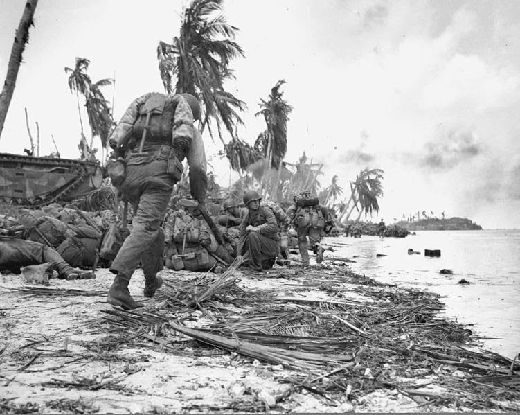 US Marines during Guam Assault