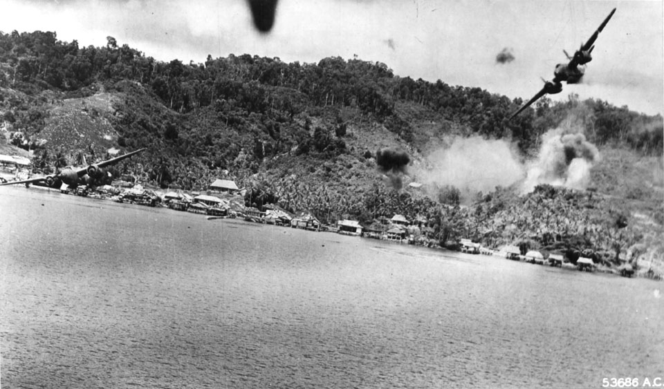 Douglas A-20G Havoc Hit by Anti-aircraft Gunfire