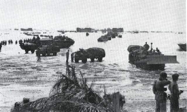 77th Division Coming Ashore on Guam