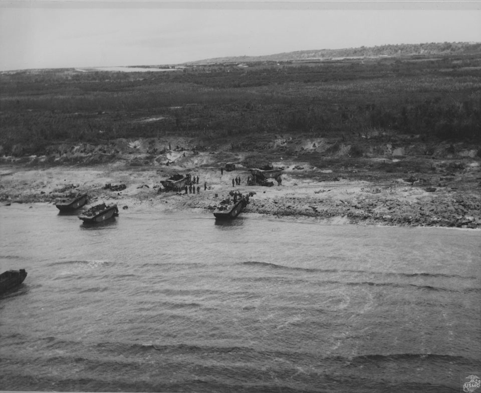 US Marines Landing on Tinian