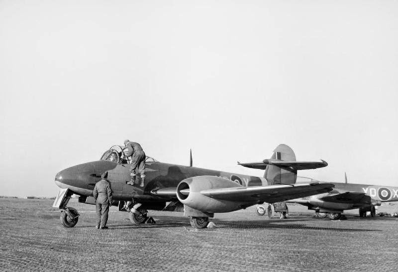 First Gloster Meteor Sortie