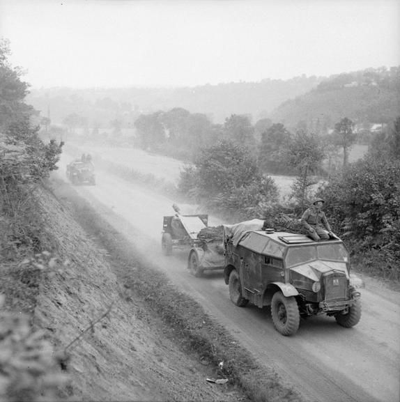 25-pdrs and 'Quad' Tractors Advancing