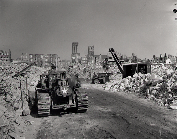 Clearing Rubble near Caen